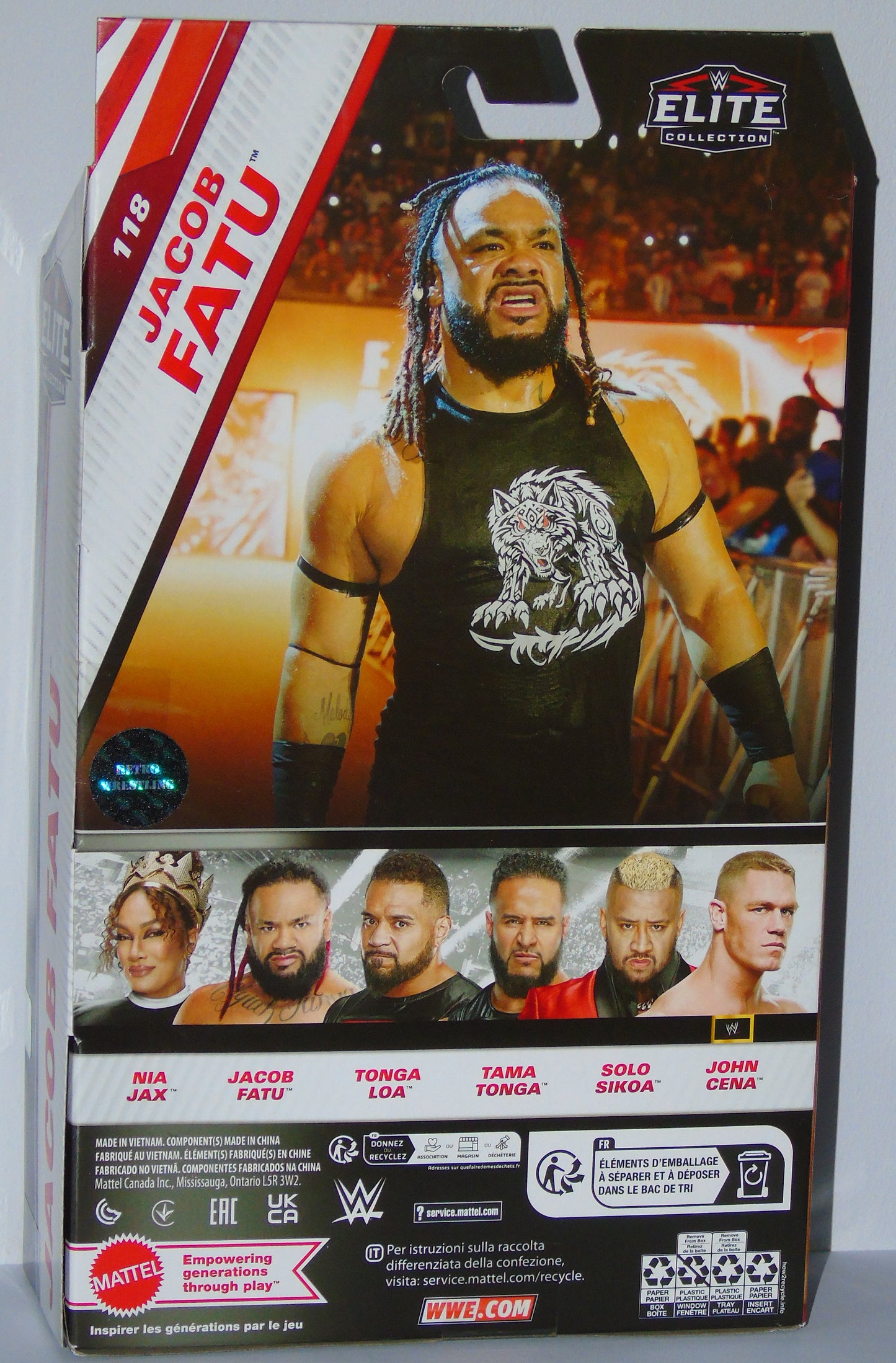 Jacob Fatu Signed Mattel WWE Elite Series 118 Figure