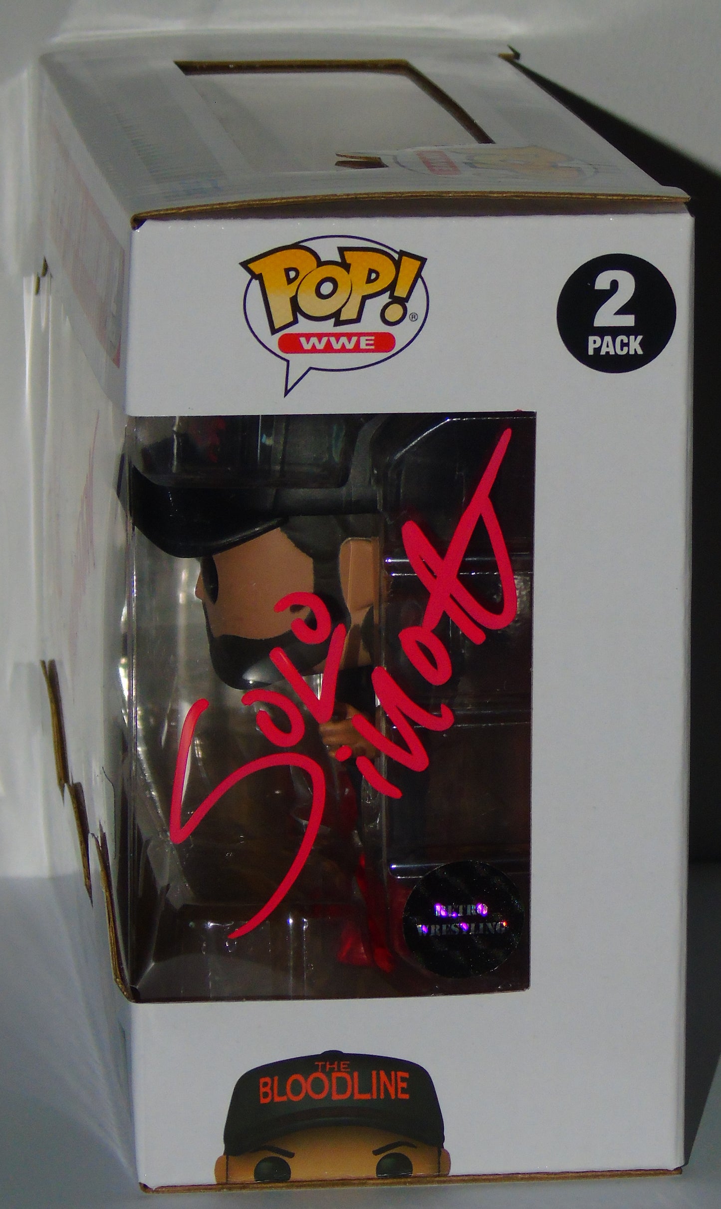 Jey Uso & Solo Sikoa Signed Funko WWE Wrestling Pop! Vinyl Figure Set