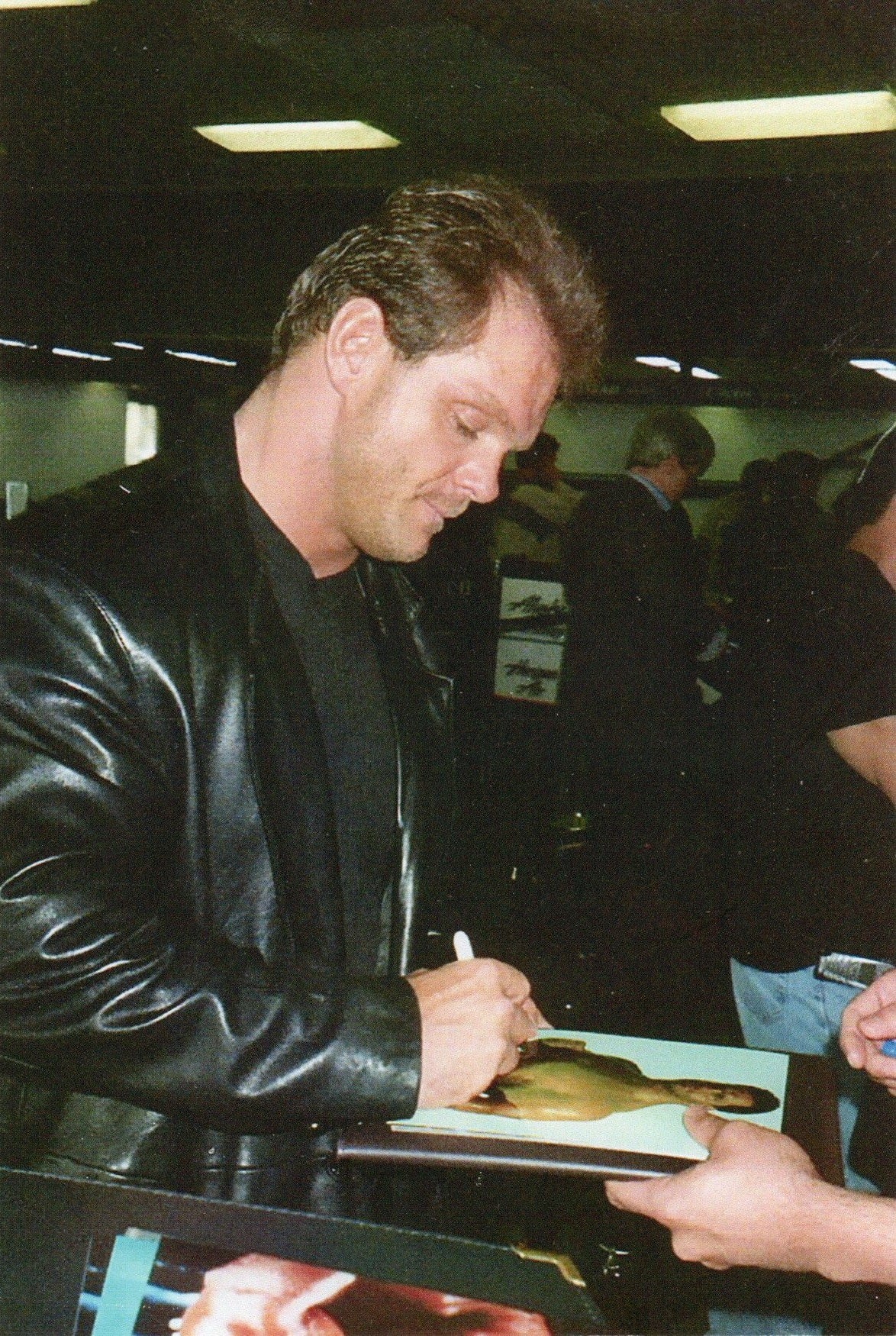 Chris Benoit Signed WWE Wrestling Promo Photo P-882