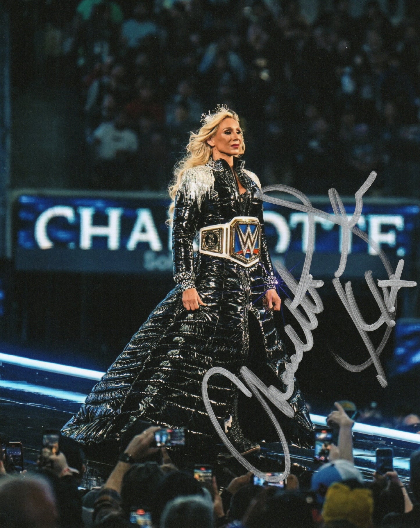 Charlotte Flair Signed WWE Photo