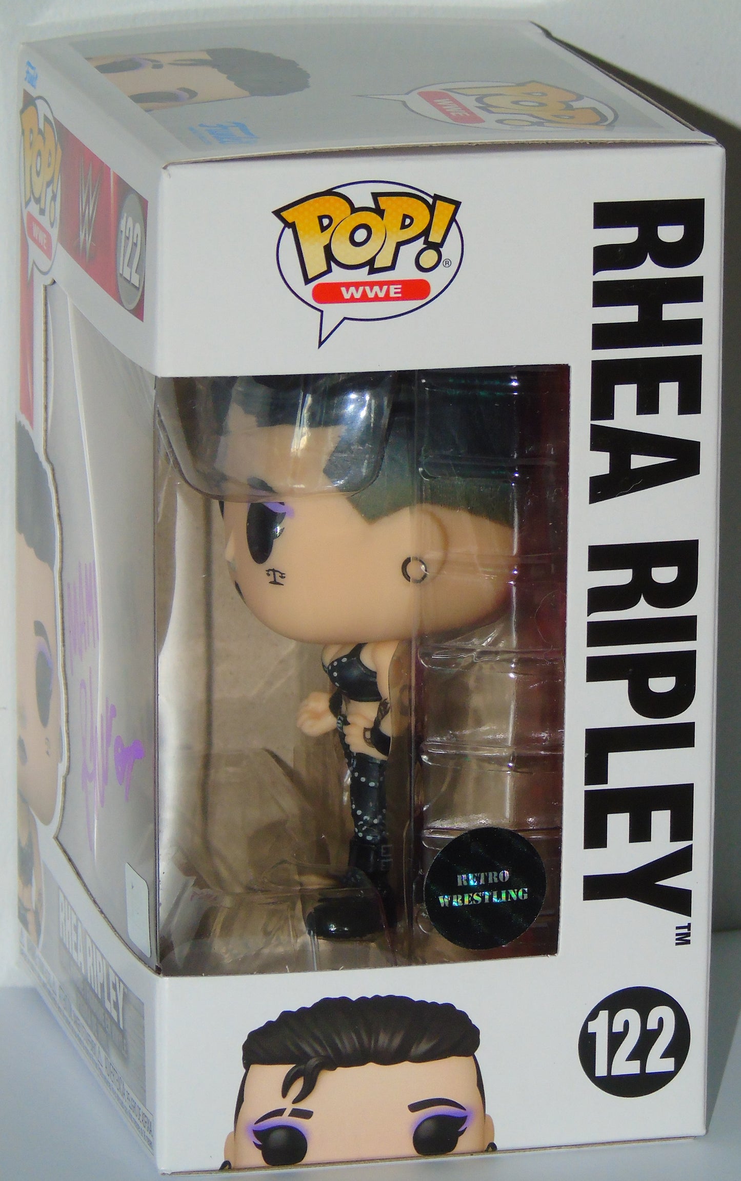 Rhea Ripley Signed Funko WWE Wrestling Pop! Vinyl Figure