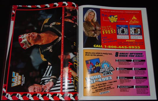 WWF Magazine February 1997 UK version w/Poster