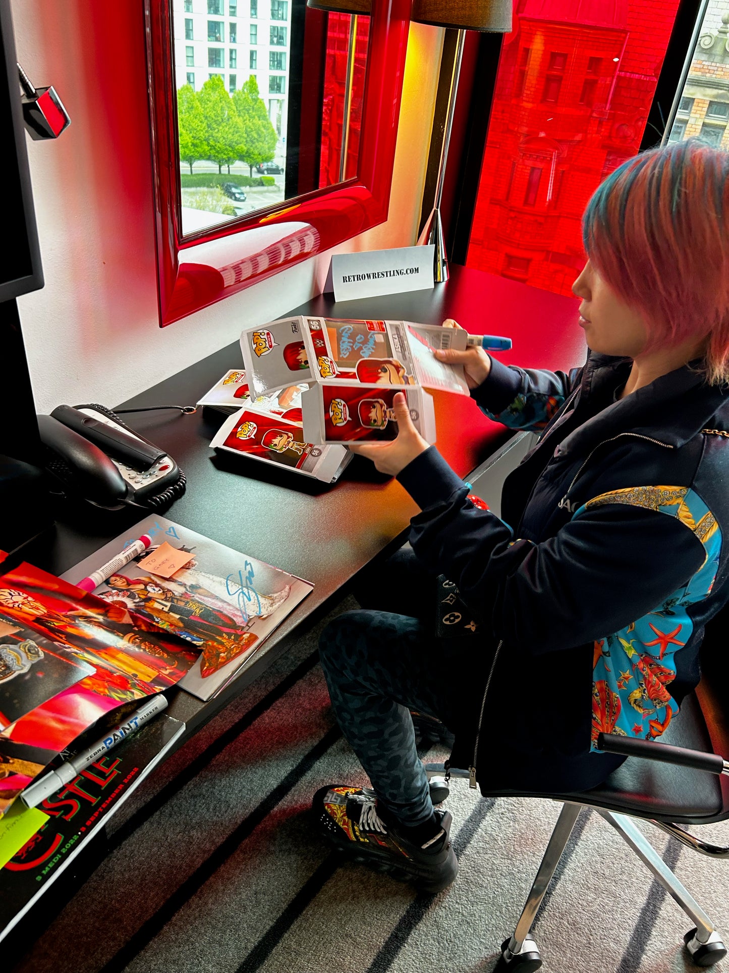 Ring Worn Kairi Sane WWE Double Signed Kabuki Warriors T-Shirt