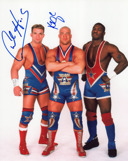 Team Angle Charlie Haas & Kurt Angle WWE Signed Photo
