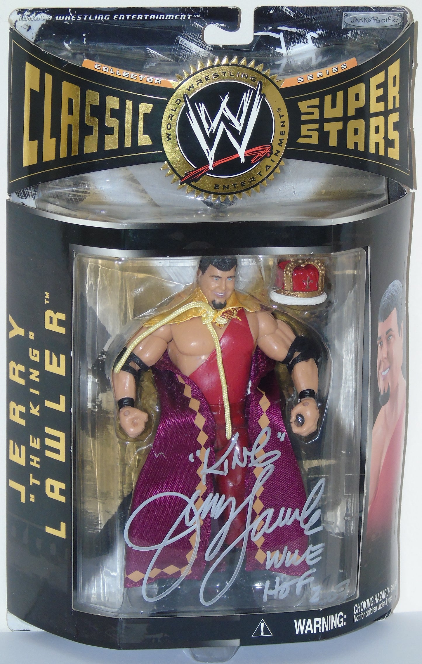 Jerry "The King" Lawler WWE/WWF Jakks Classic Signed Figure