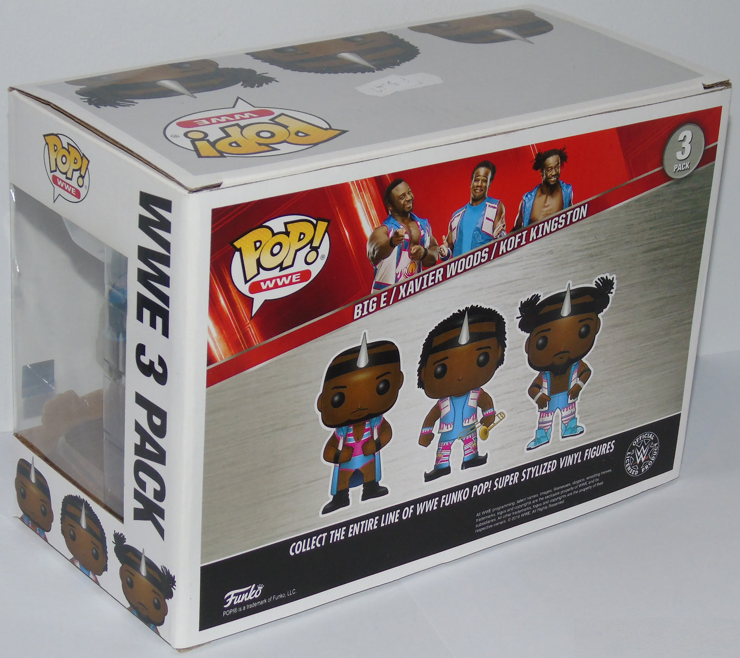 The New Day Big E, Xavier Woods & Kofi Kingston WWE Funko Pop! Vinyl Figure Set