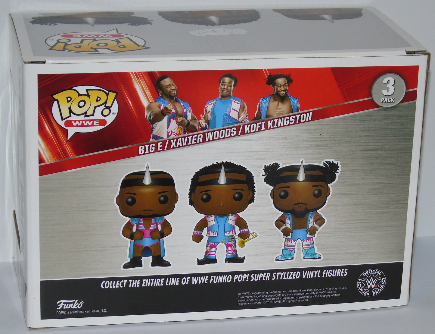 The New Day Big E, Xavier Woods & Kofi Kingston WWE Funko Pop! Vinyl Figure Set
