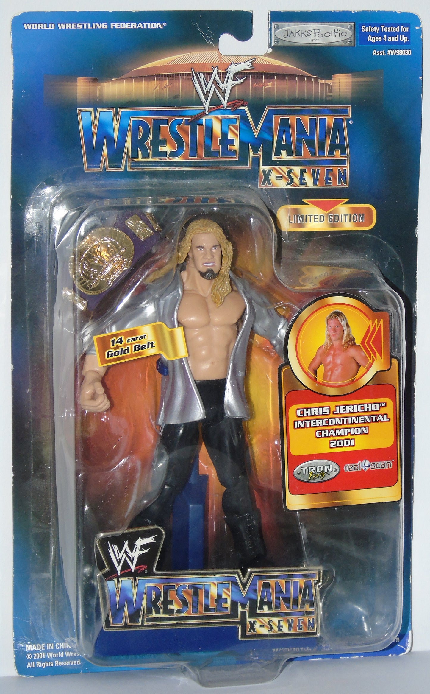 Chris Jericho WWF WWE Jakks Wrestlemania X-Seven 17 Figure