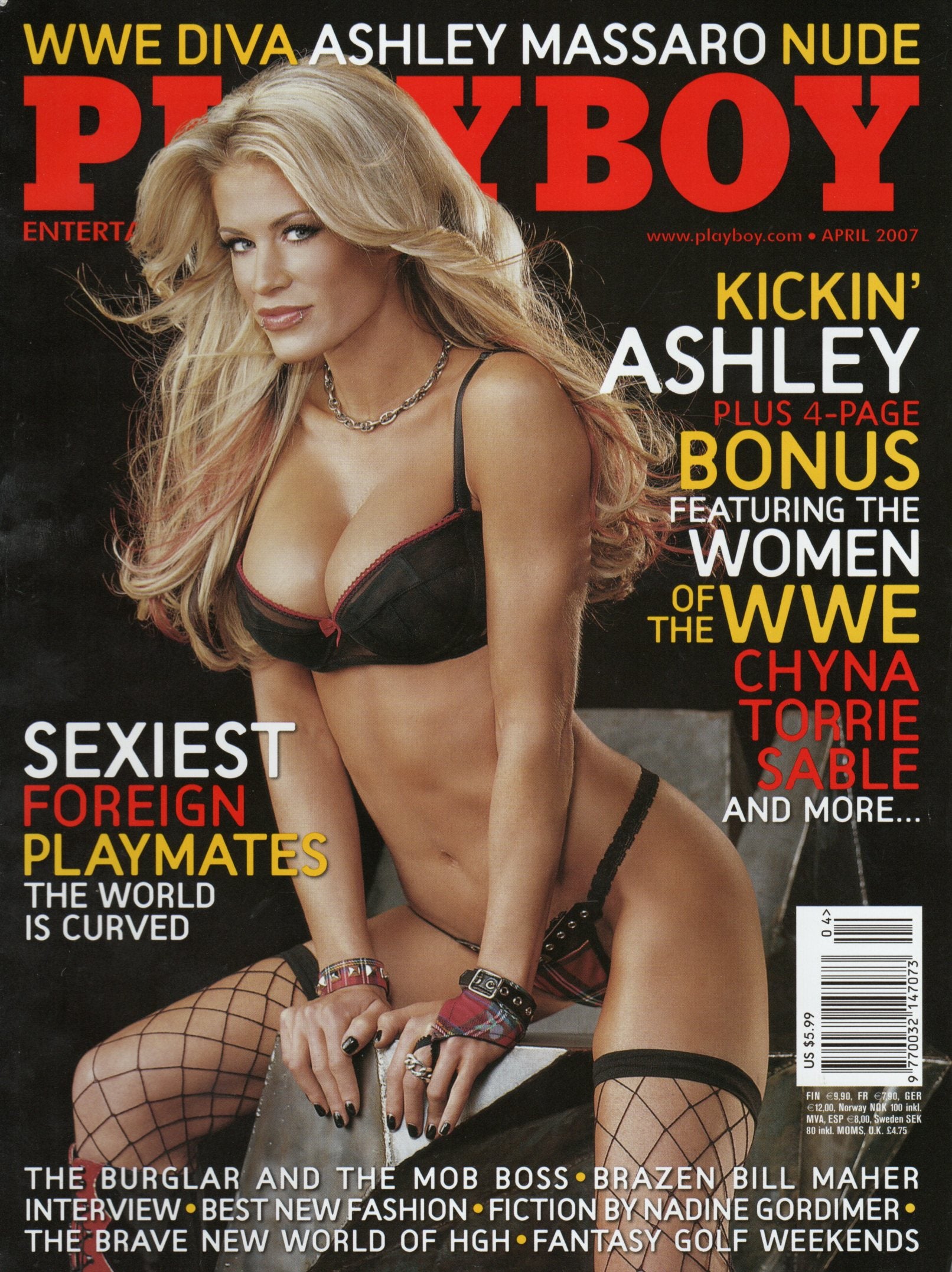 Ashley Massaro Playboy Magazine April 2007 – RetroWrestling.com