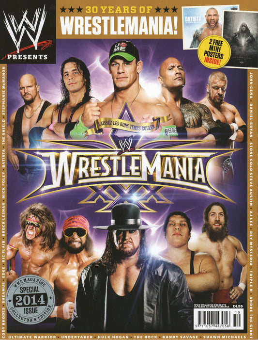 WWE Magazine 30 Years Of Wrestlemania Collector's Edition Special 2014 Issue