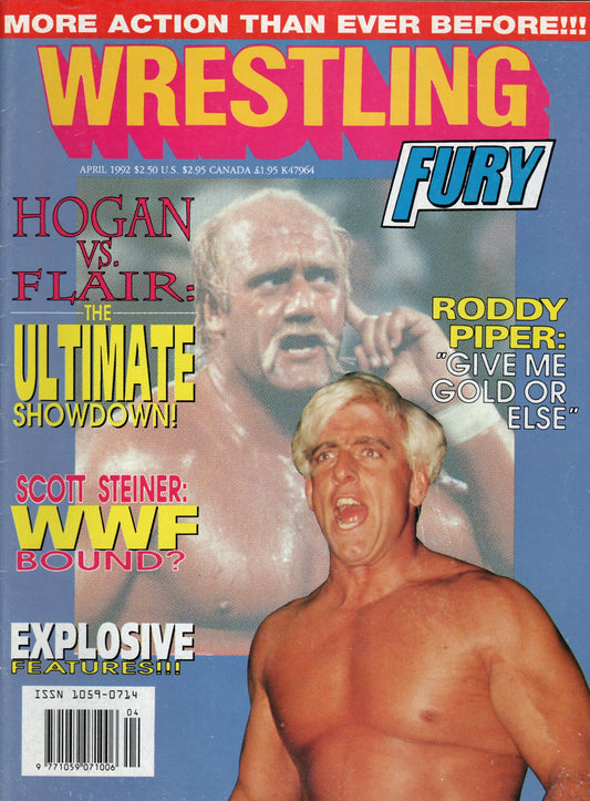 Wrestling Fury Magazine April 1992