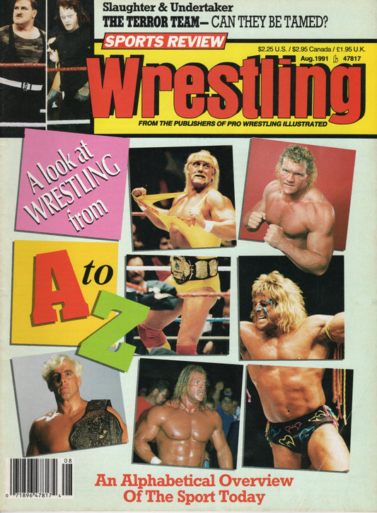 Sports Review Wrestling Magazine August 1991
