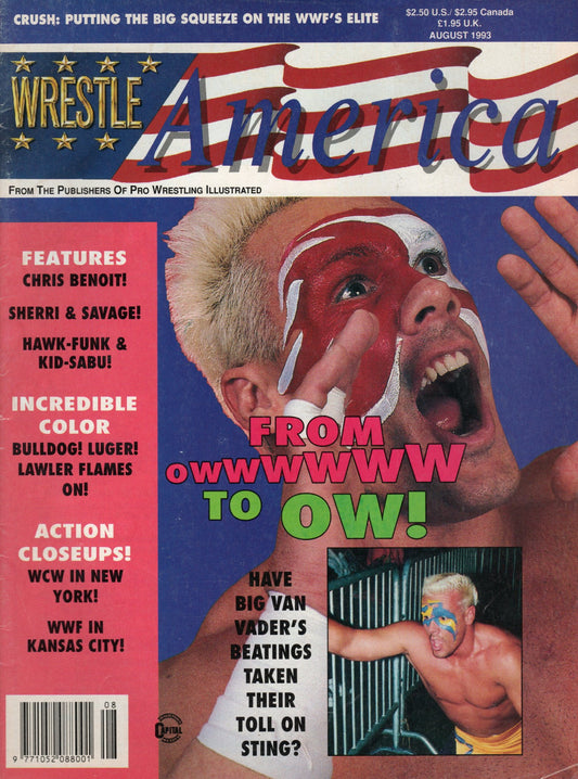 Wrestle America Magazine August 1993