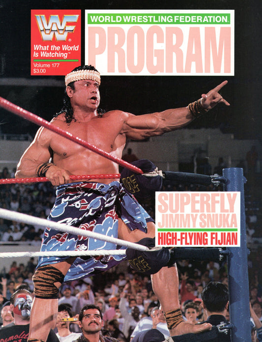WWF World Wrestling Federation 1990 Magazine/Program #177
