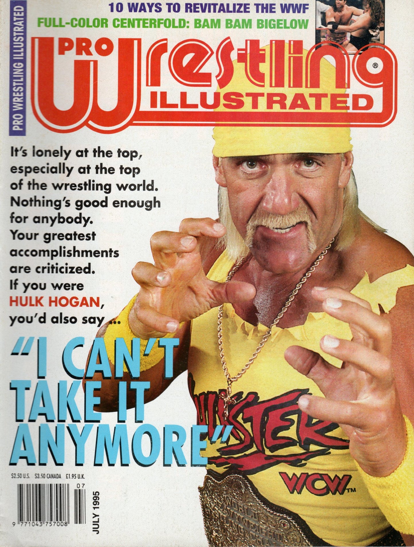 PWI Pro Wrestling Illustrated Magazine July 1995