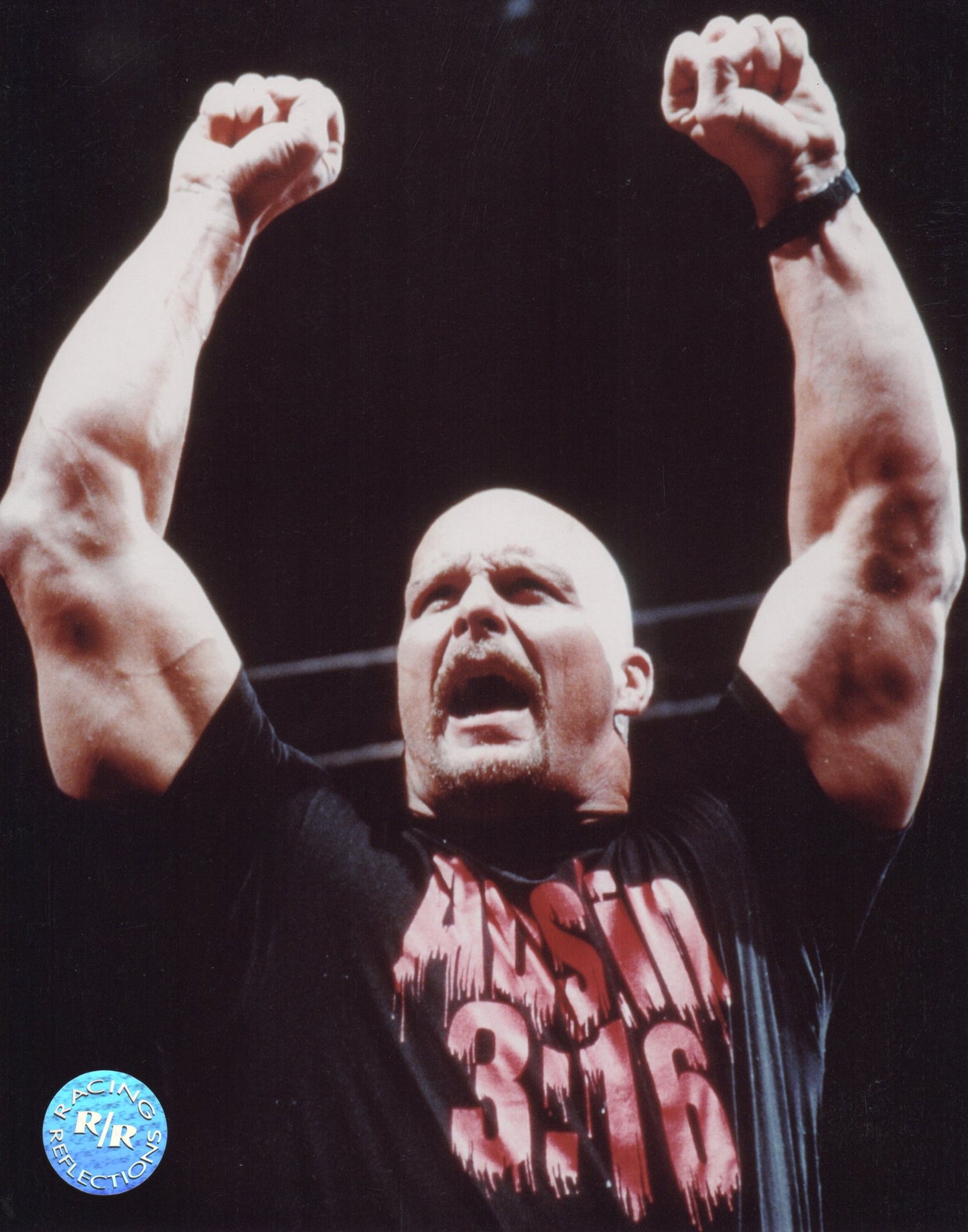 Stone Cold Steve Austin WWF Racing Reflections 8"x10" Photo