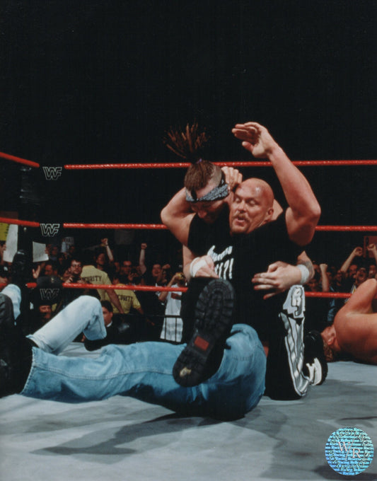 Stone Cold Steve Austin WWF Racing Reflections 8"x10" Photo