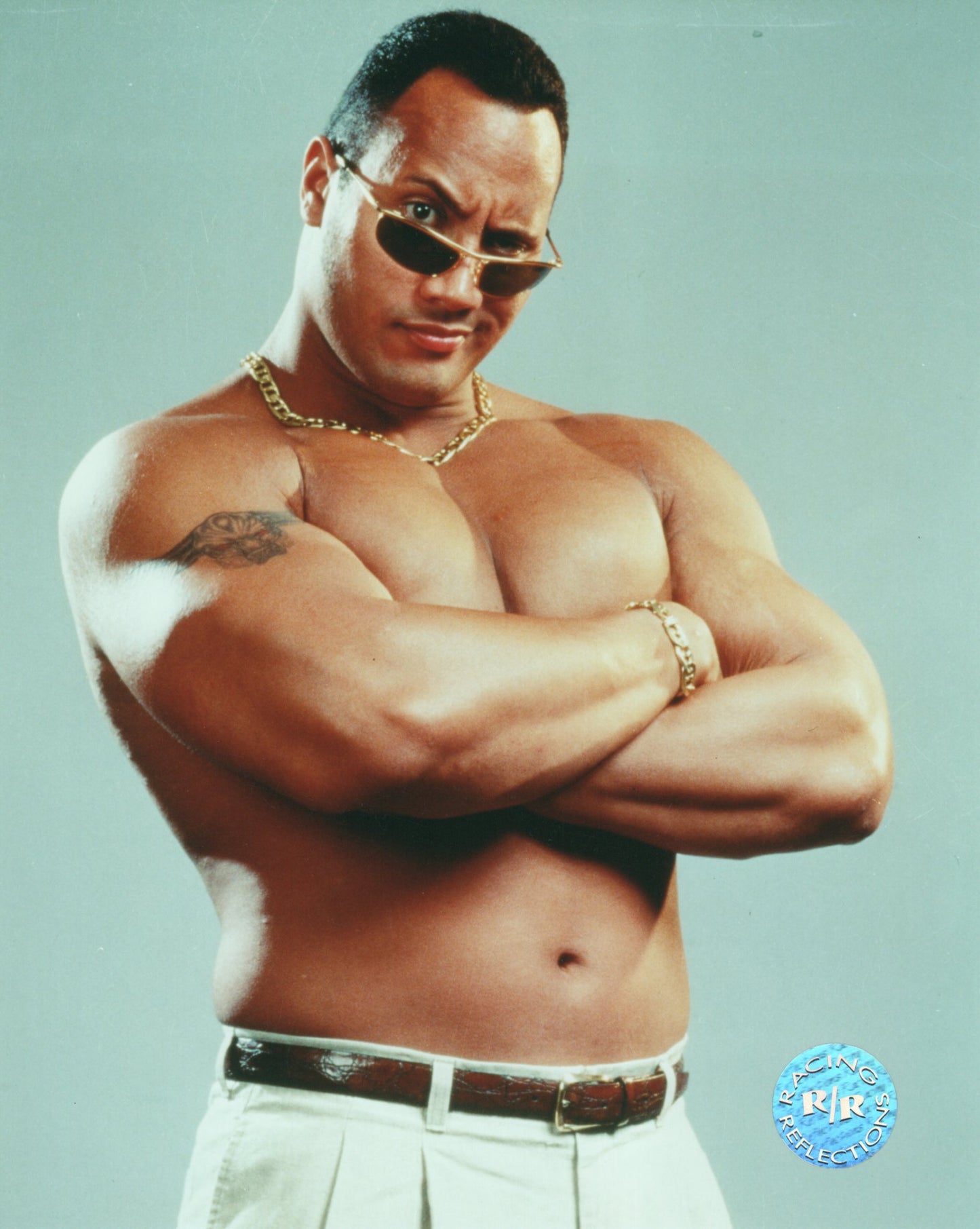 The Rock WWF Racing Reflections 8"x10" Photo