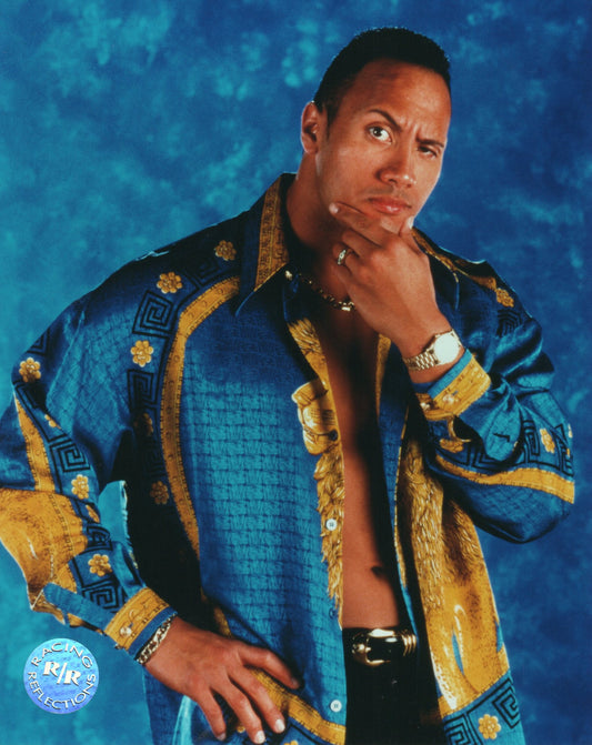 The Rock WWF Racing Reflections 8"x10" Photo