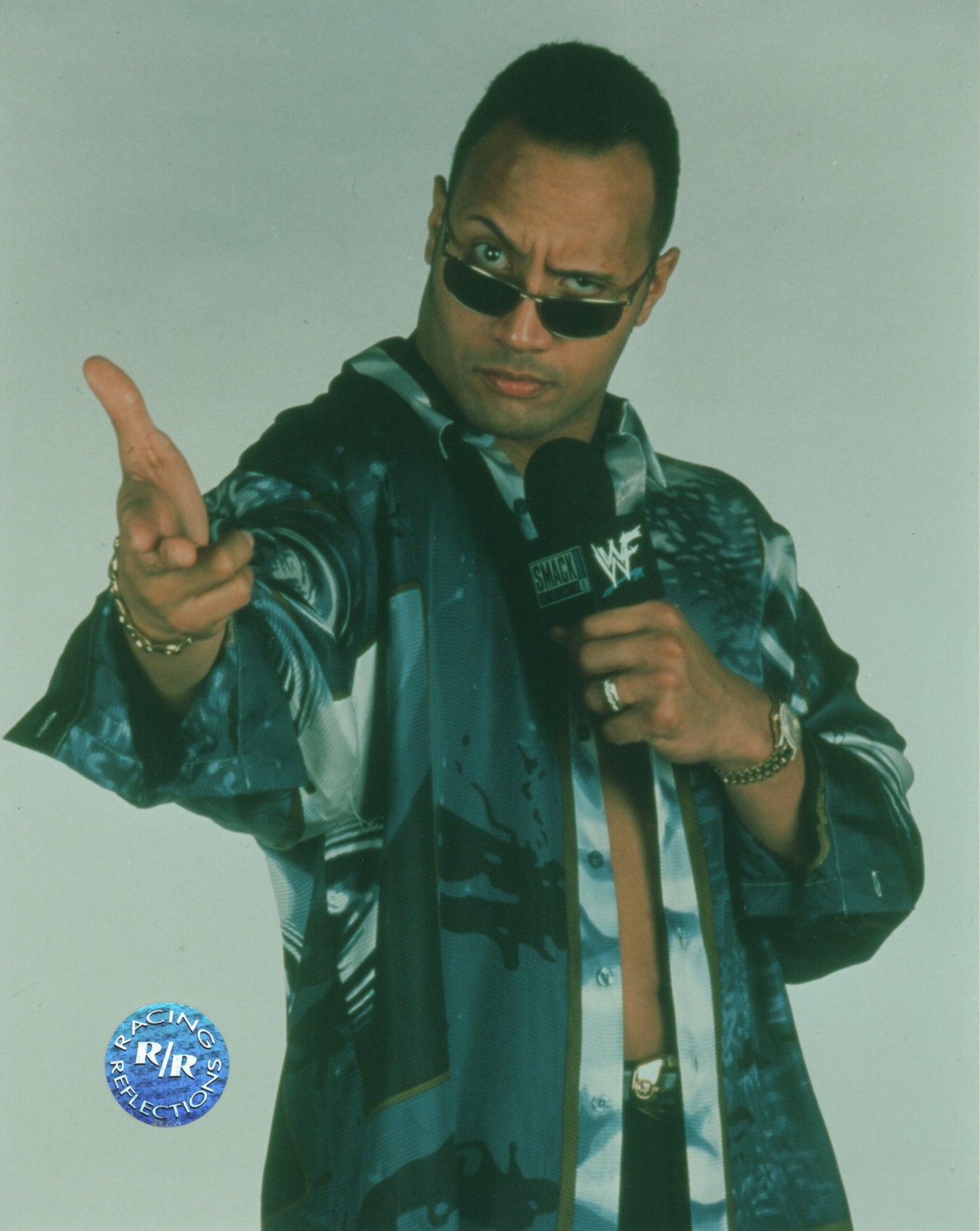 The Rock WWF Racing Reflections 8"x10" Photo