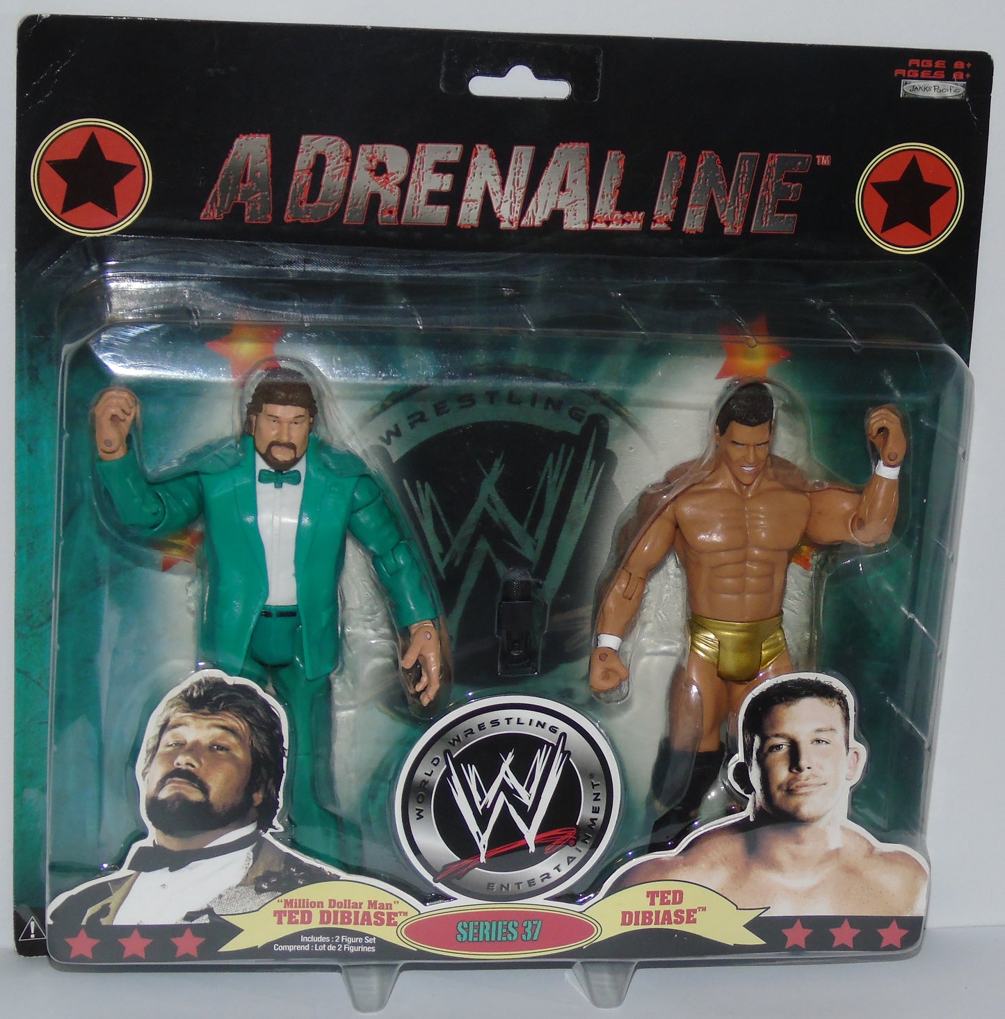 Million Dollar Man Ted Dibiase & Ted Dibiase Jr. WWE Jakks Wrestling Figure Set
