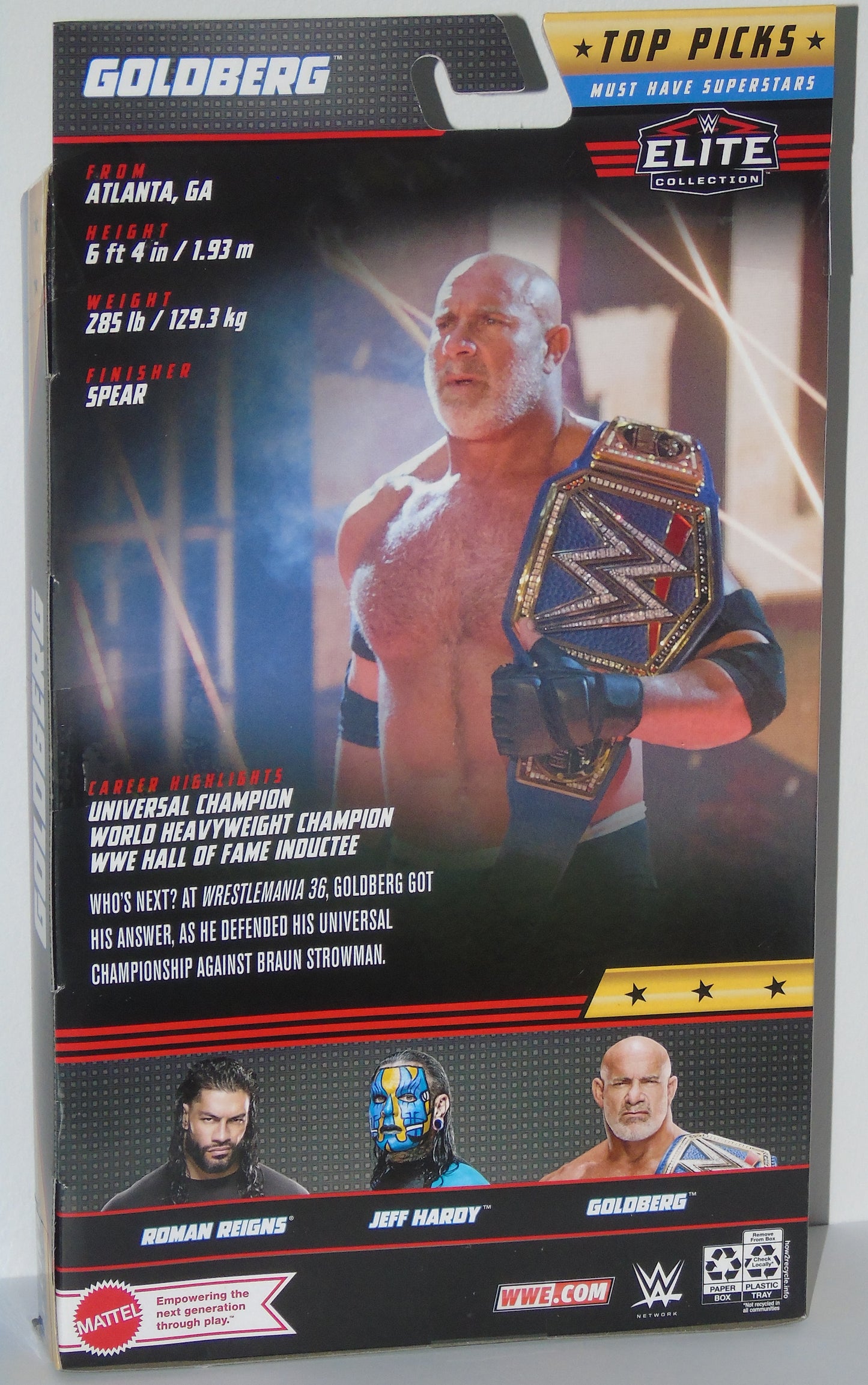 Goldberg WWE Mattel Elite Figure