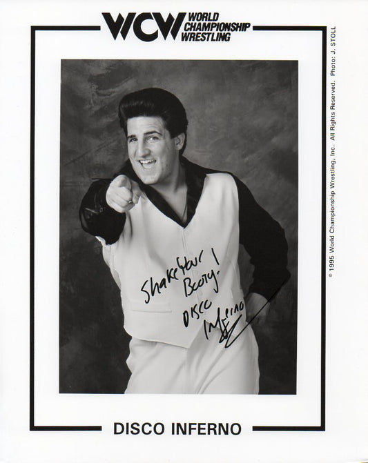 Disco Inferno WCW Signed Promo Photo