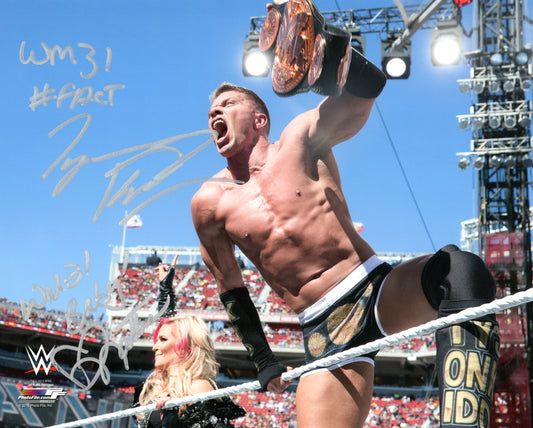 Tyson Kidd & Natalya WWE Signed Photofile Photo