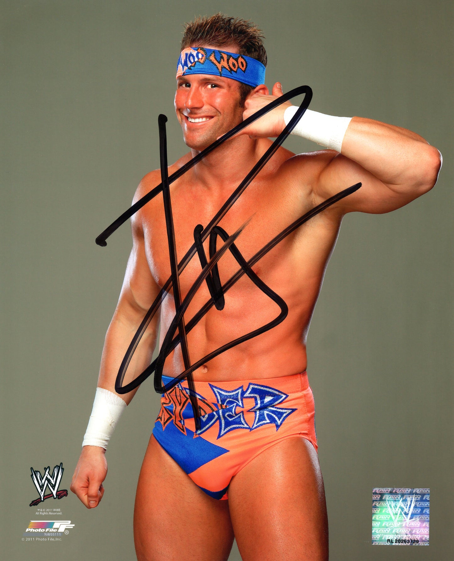 Zack Ryder WWE Signed Photofile Photo