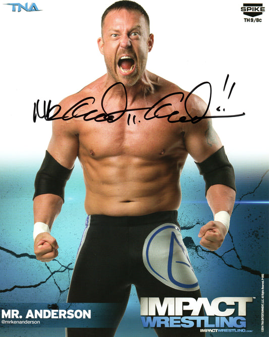 Mr. Anderson TNA Impact Signed Promo Photo P-892