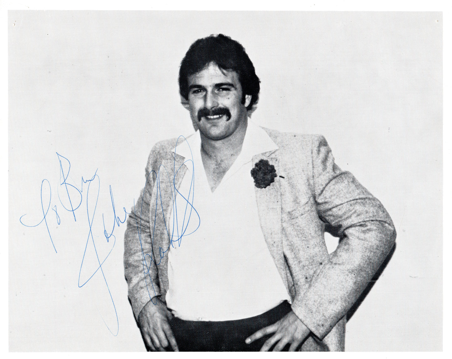 Jake Roberts Stampede Wrestling Signed Promo Photo