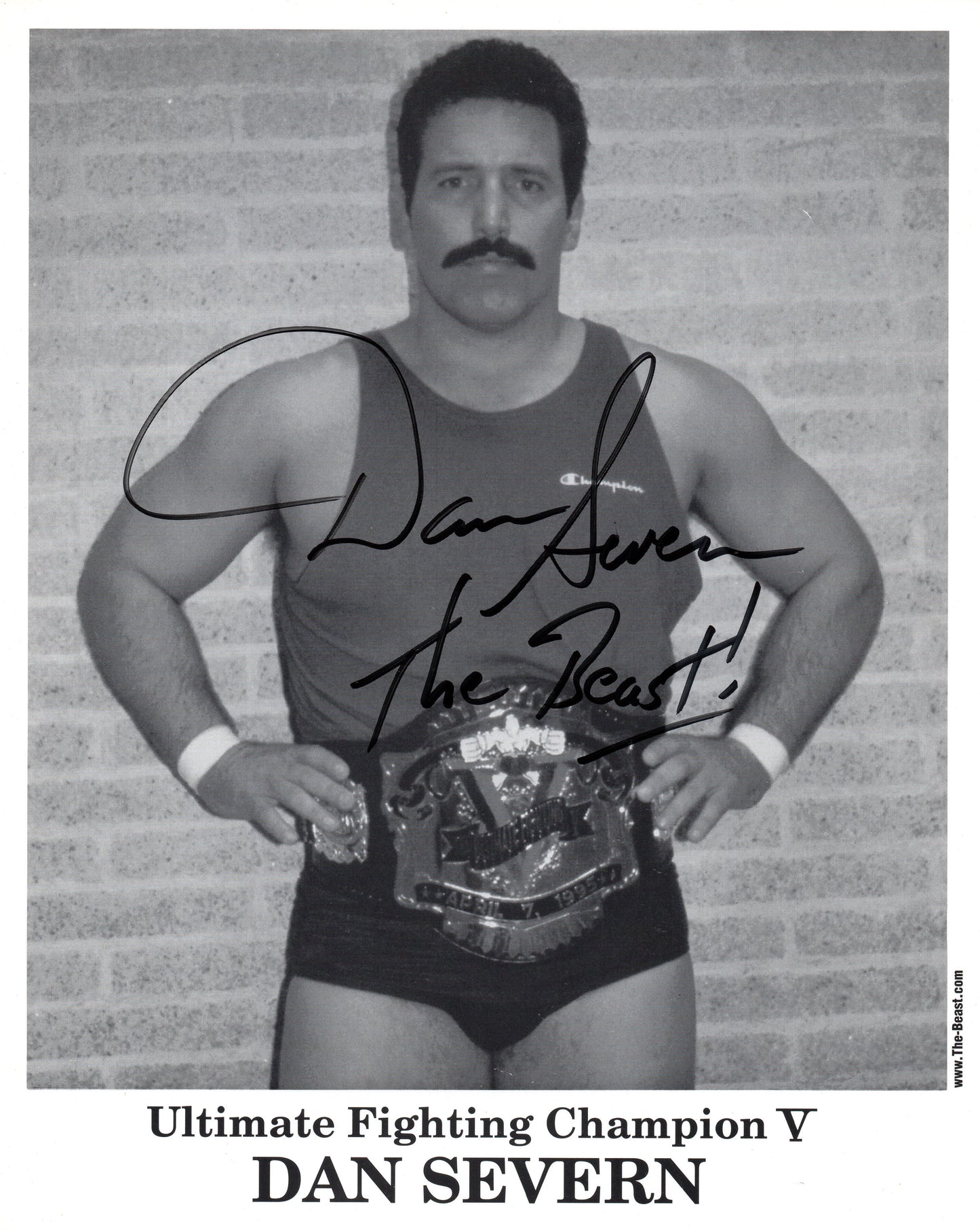 Dan Severn Boxing/MMA/UFC Signed Promo Photo