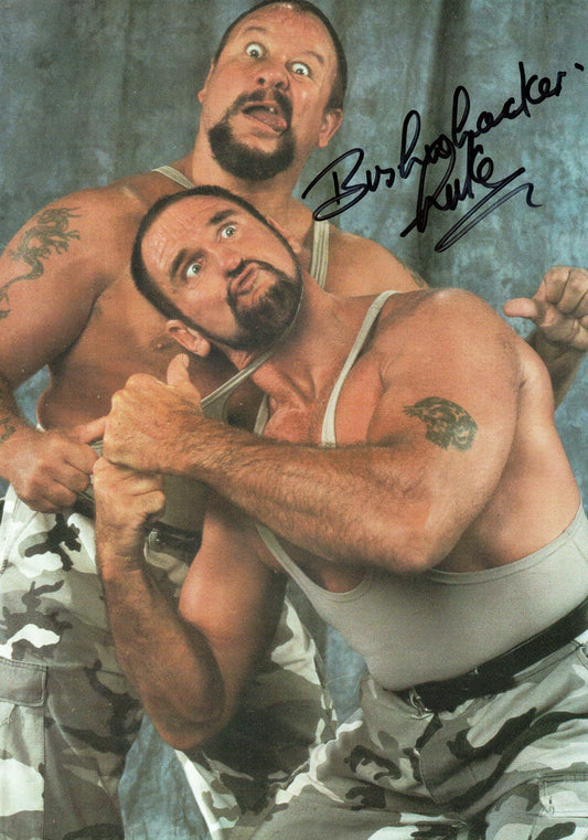 The Bushwhackers Luke WWF/WWE Signed Photo