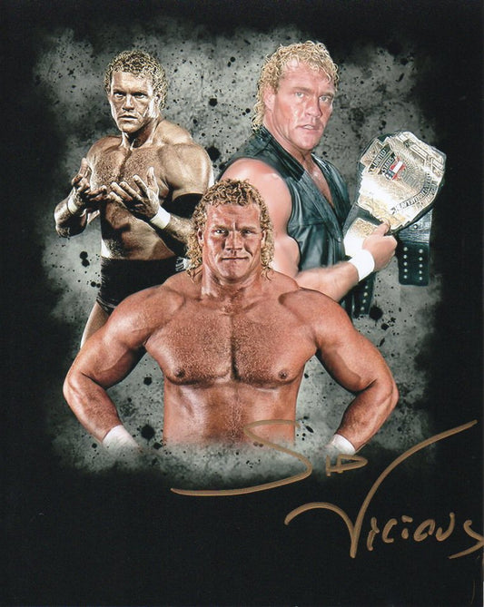Sid Vicious WCW Signed Promo Photo