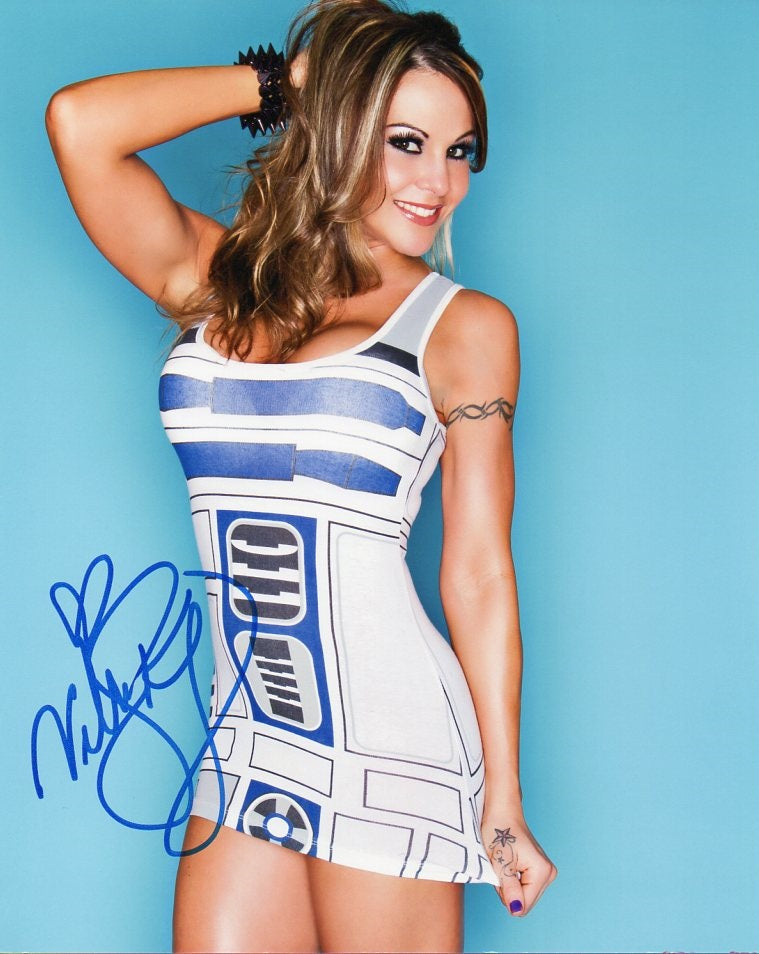 Velvet Sky TNA Impact Signed Photo studio pose