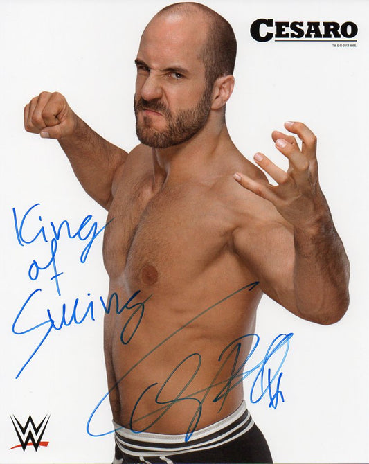 Cesaro WWE/WWF Signed Wrestlemania XXX Fan Axxess Promo Photo