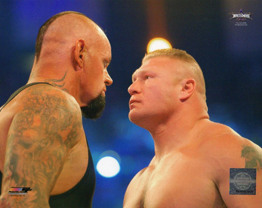 Undertaker vs Brock Lesnar WWE Photofile 8x10" Photo
