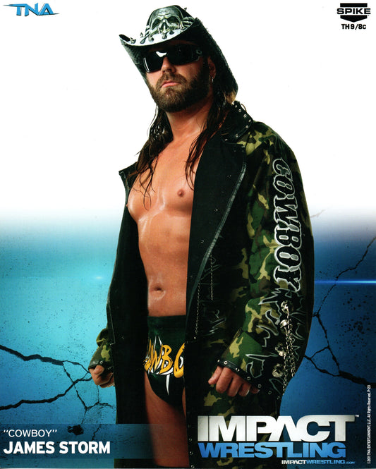 Cowboy James Storm Impact Wrestling 8x10" Promo Photo P-20