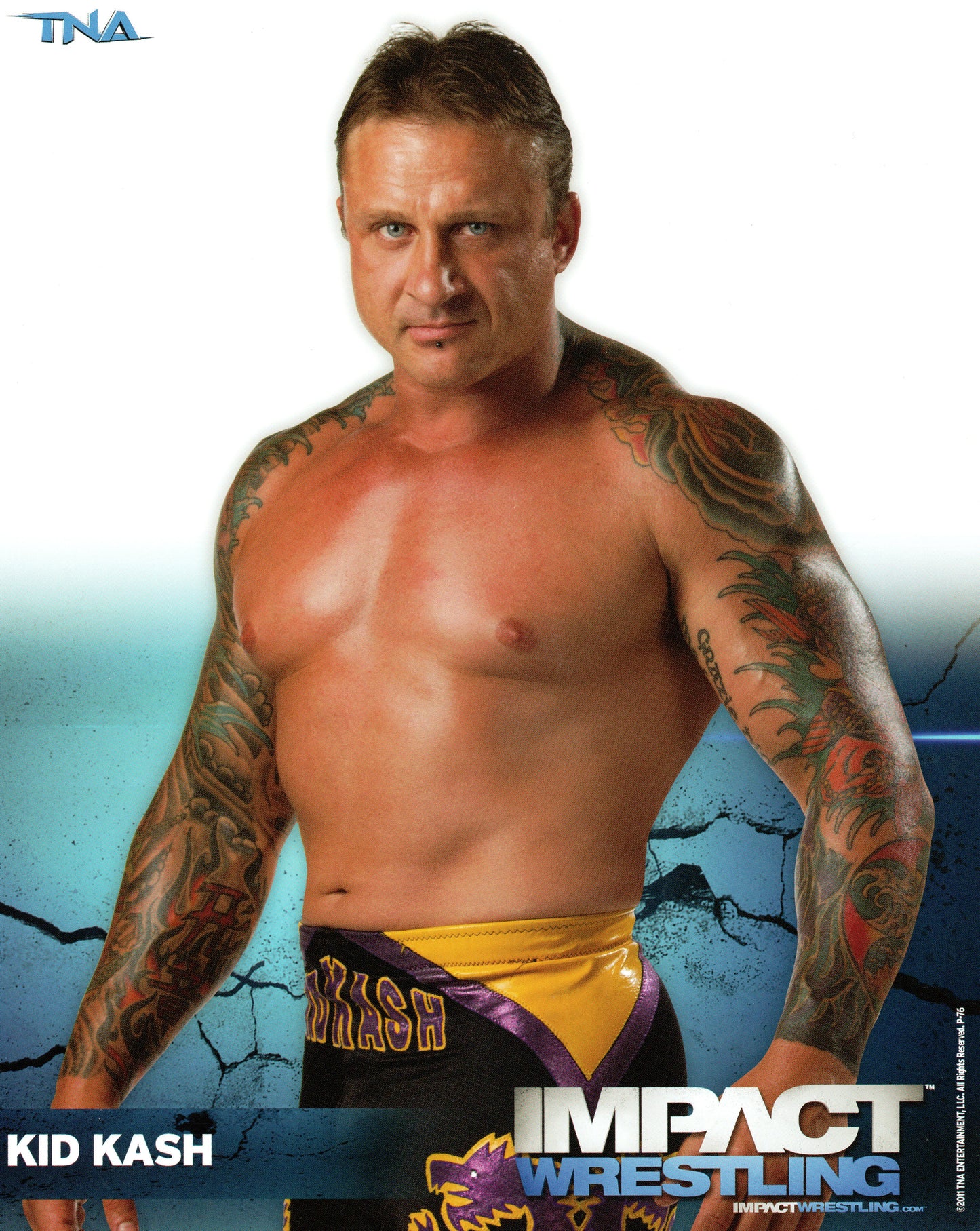 Kid Kash Impact Wrestling 8x10" Promo Photo P-76