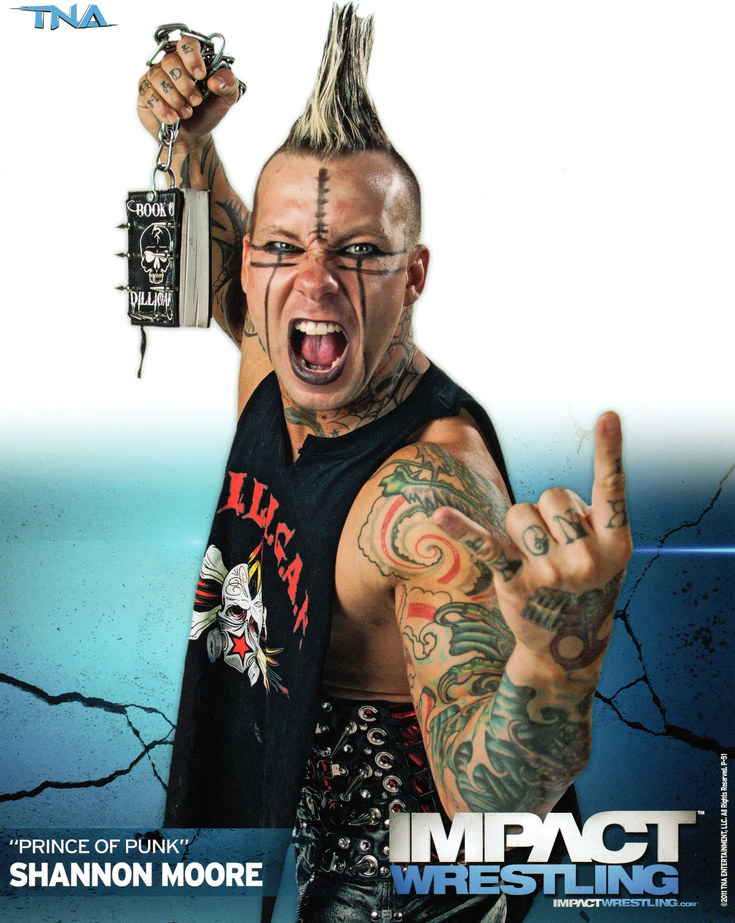 Shannon Moore Impact Wrestling 8x10" Promo Photo P-51