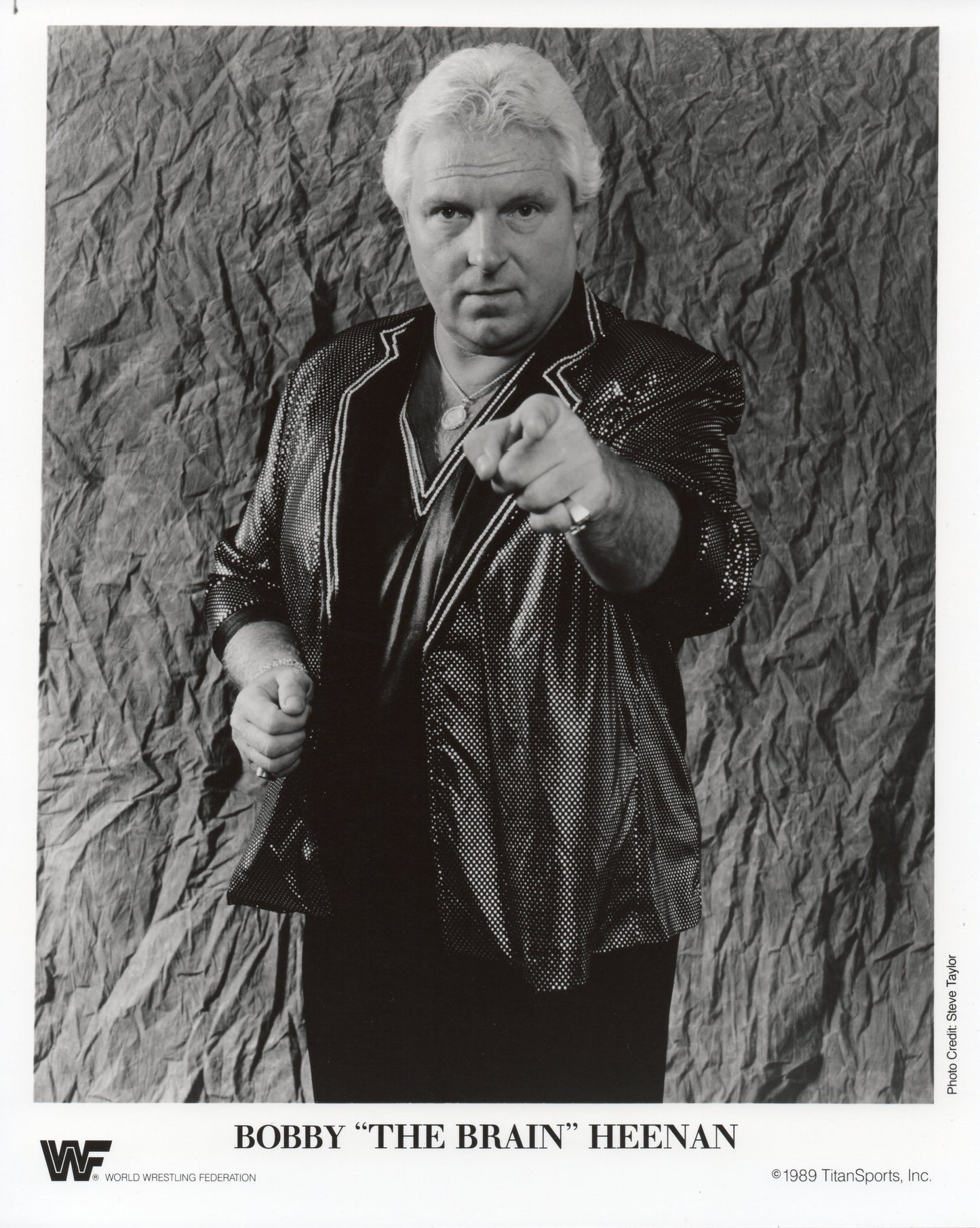 Bobby The Brain Heenan WWF Promo Photo