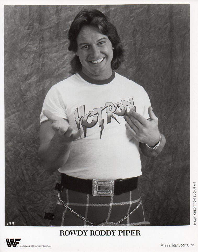 Rowdy Roddy Piper WWF Promo Photo