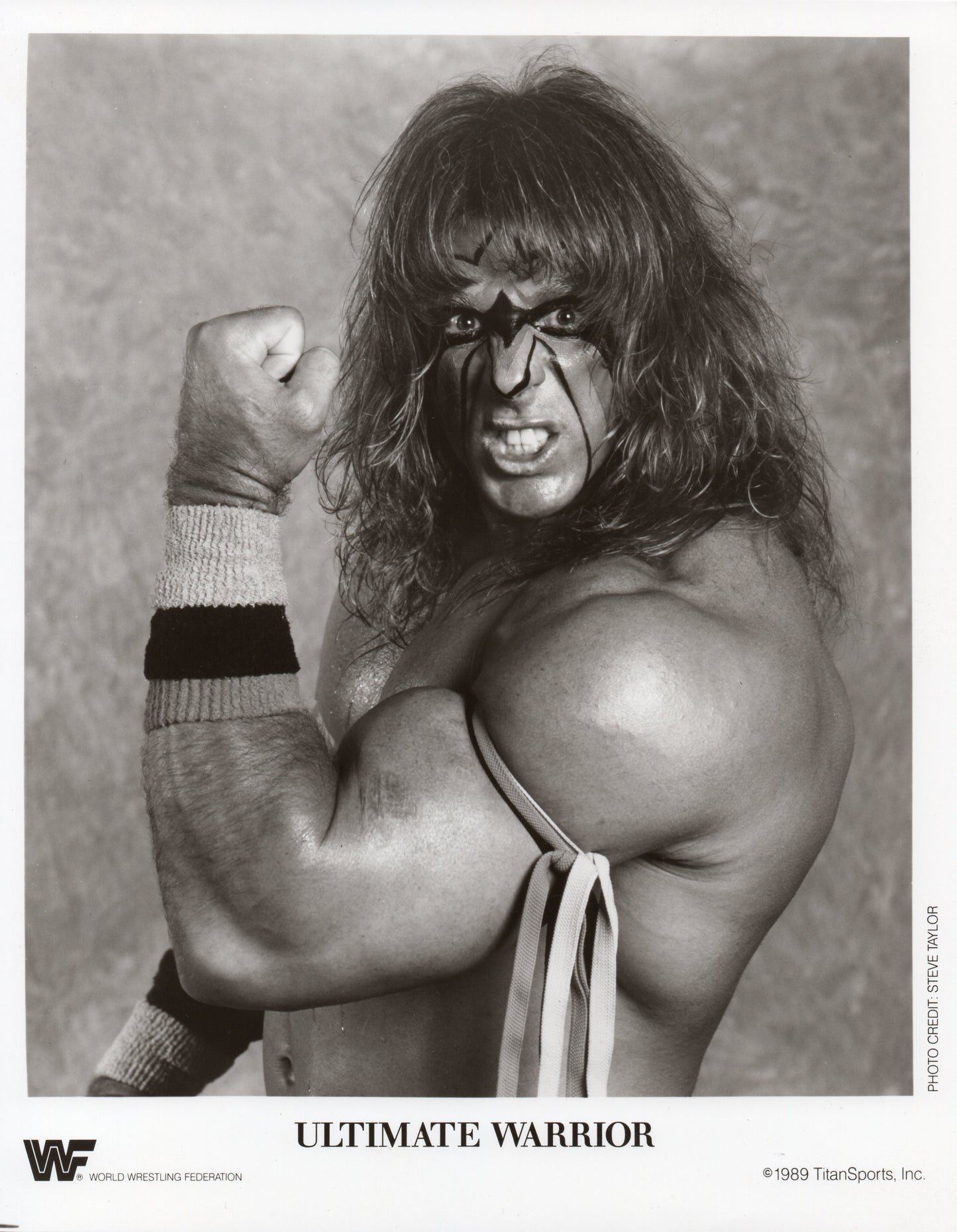 The Ultimate Warrior WWF Promo Photo