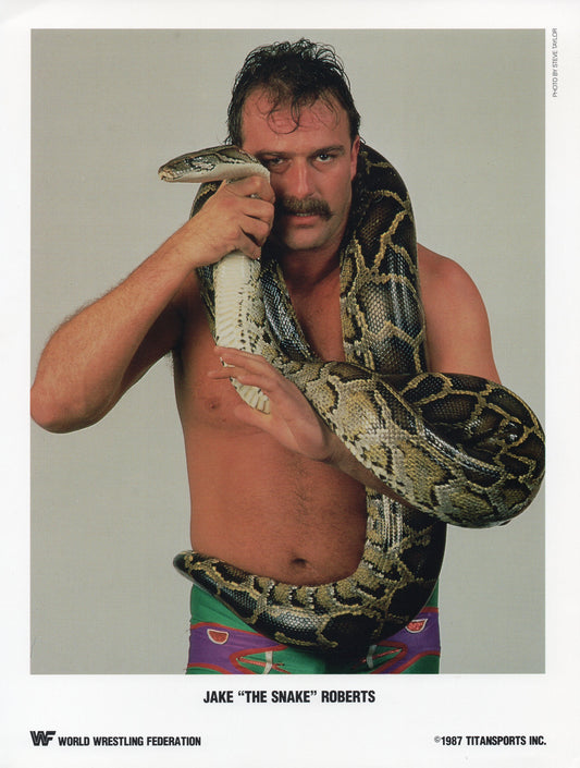 Jake The Snake Roberts WWF Promo Photo