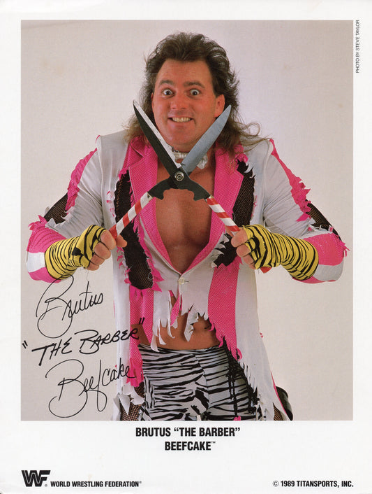 Brutus The Barber Beefcake WWF Promo Photo