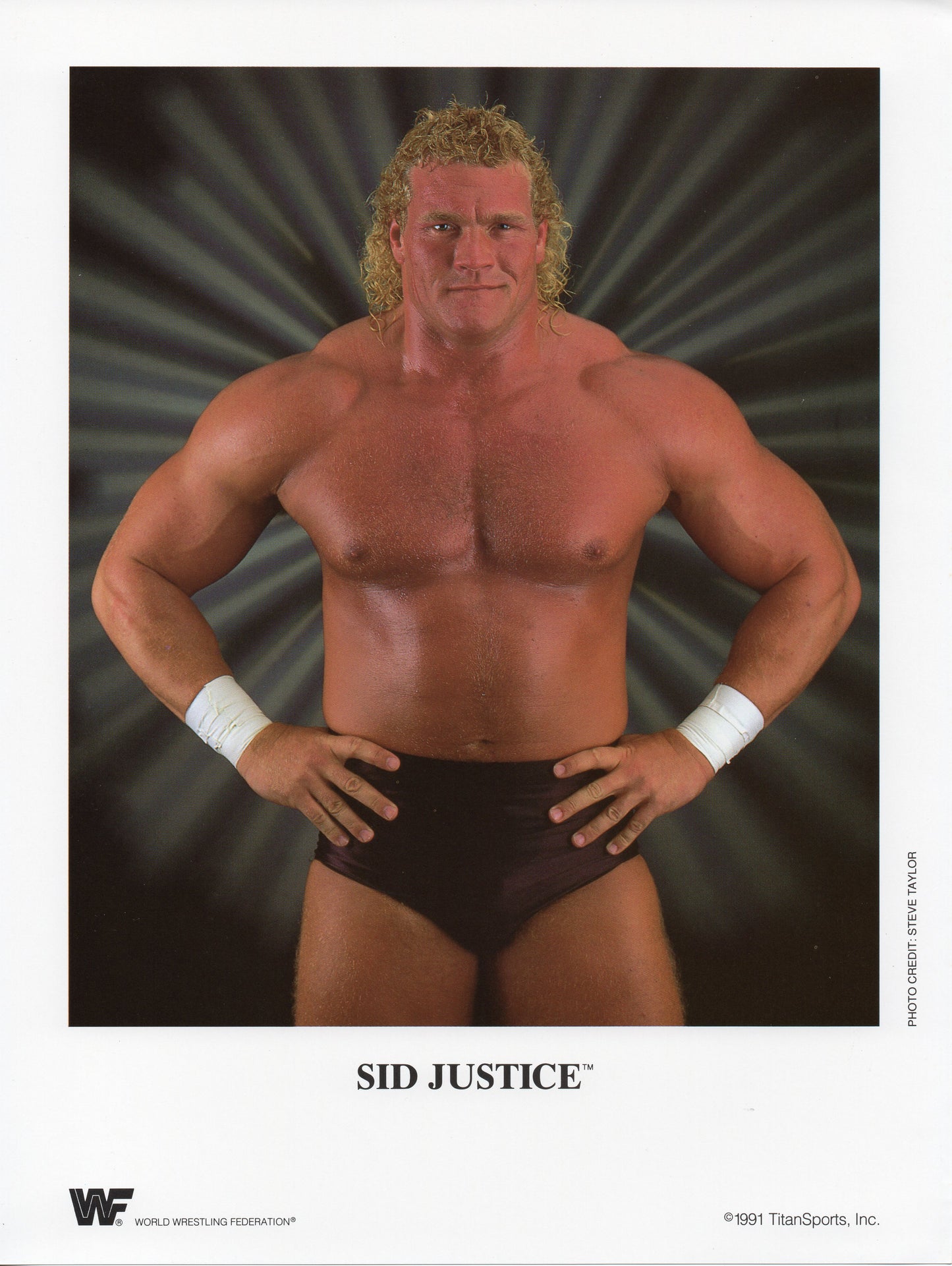 Sid Justice WWF Promo Photo