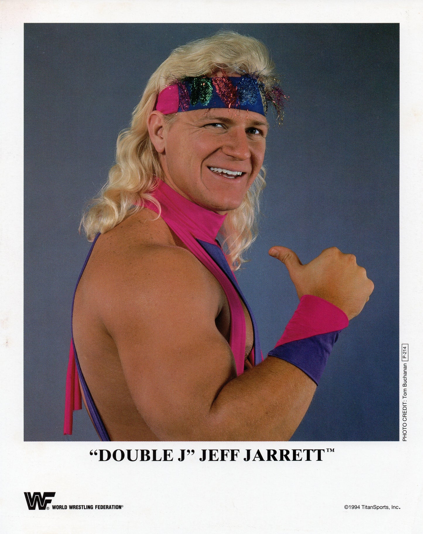 Double J Jeff Jarrett WWF Promo Photo