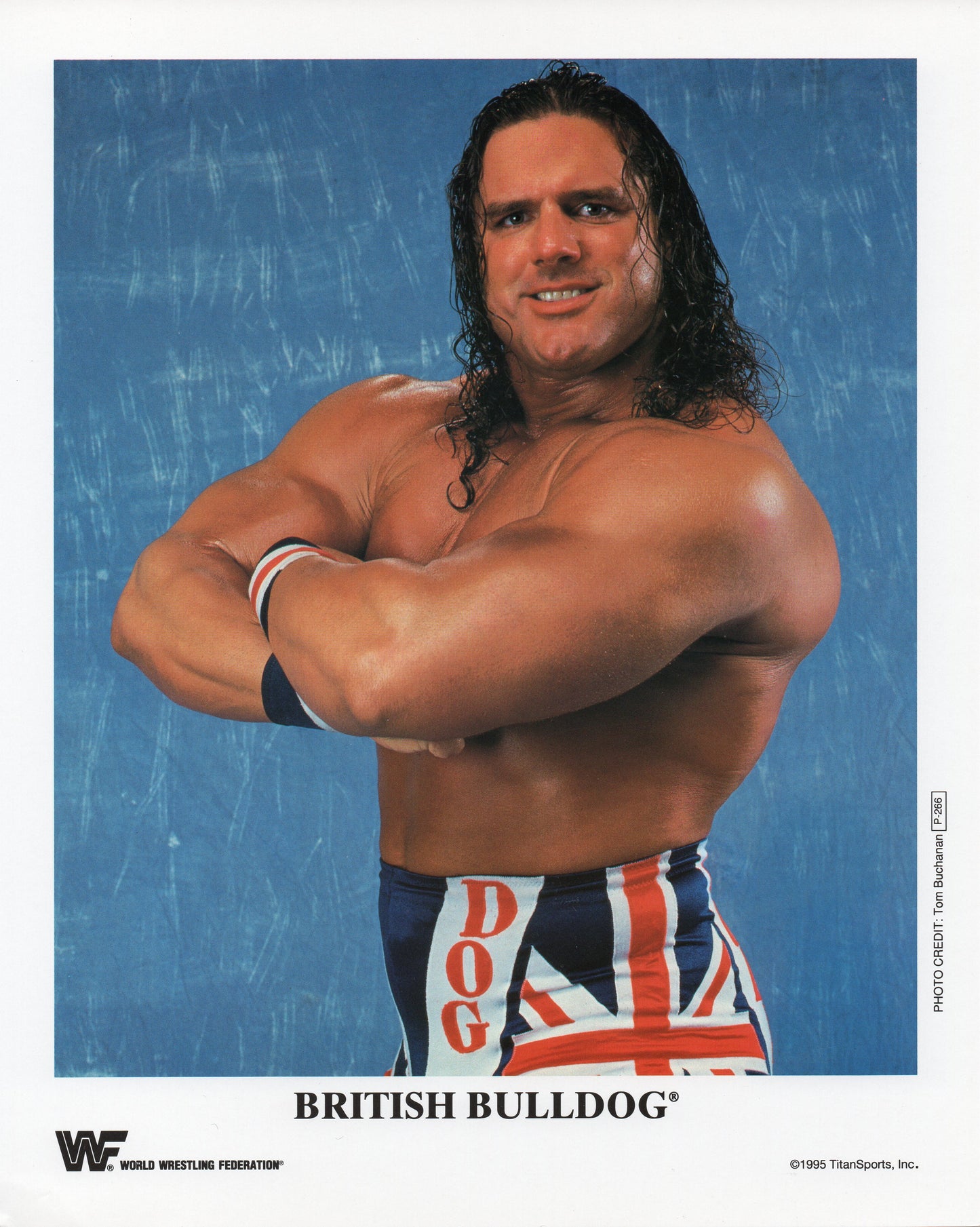 British Bulldog Davey Boy Smith WWF Promo Photo