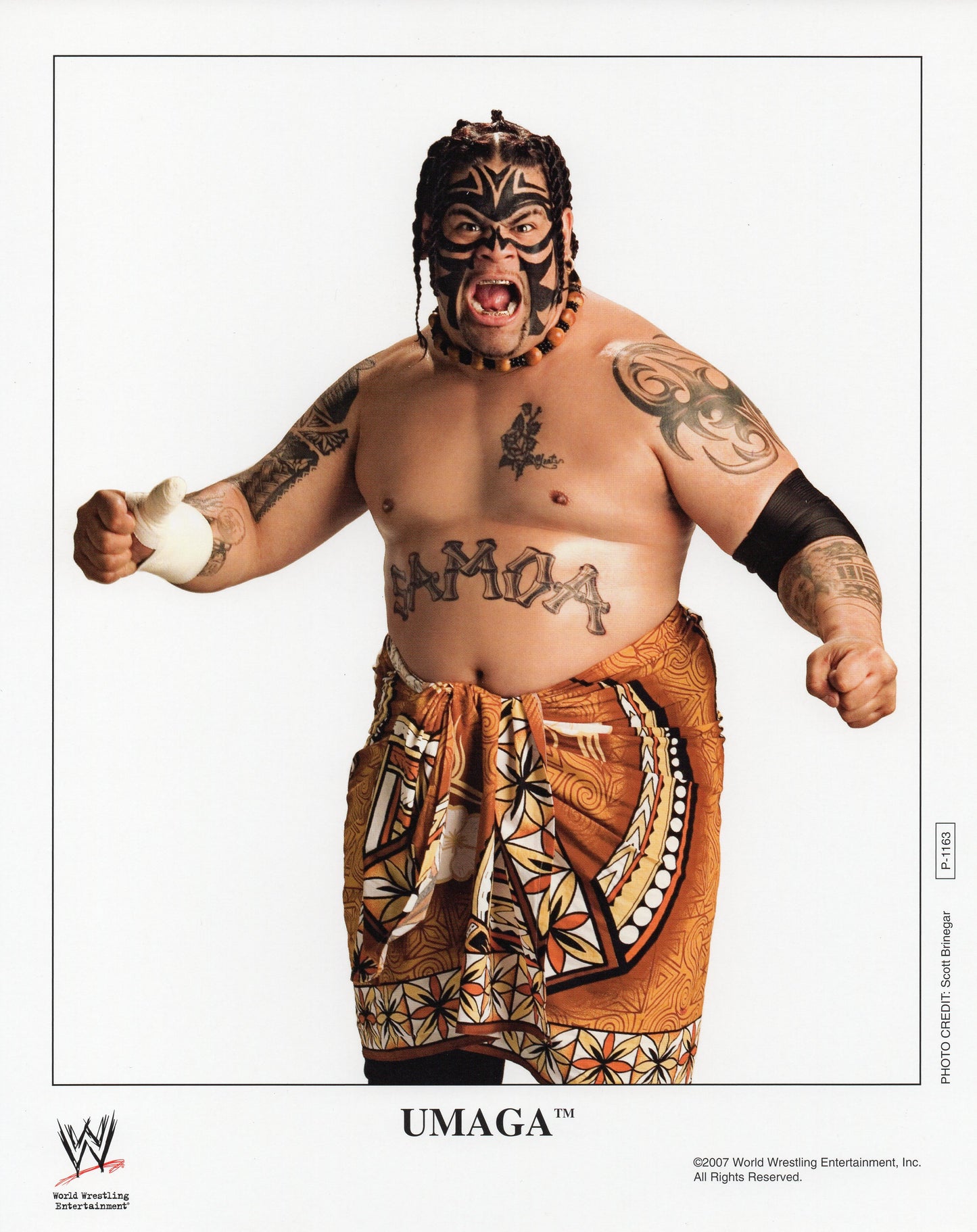 Umaga WWE Promo Photo