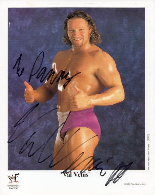 Val Venis WWE/WWF Signed Promo Photo P-462